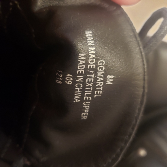 GBG Guess Lace up Boots sparkle on tongue zipper around boot combat, motor sz 8 - Picture 11 of 12